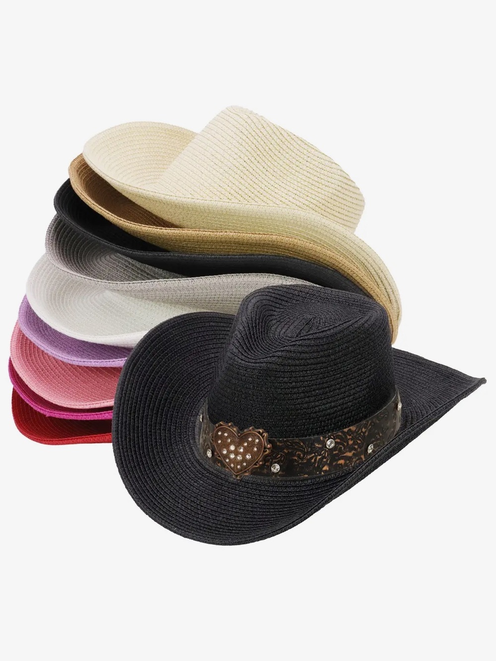 Country coquette heart cowboy hat